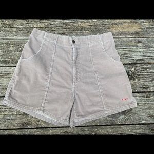 Vintage OP CORDUROY shorts! Gray with Red OP logo